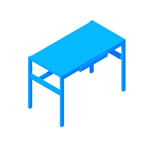 IKEA Hemnes Desk 2 Drawers Dimensions & Drawings