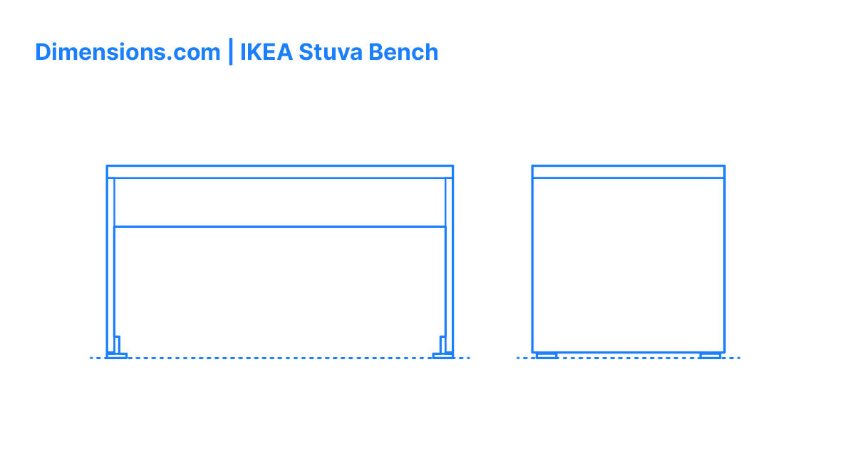 IKEA Stuva Bench Dimensions & Drawings