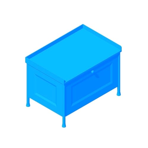 IKEA Pinnig Coat Rack Storage Bench Dimensions & Drawings