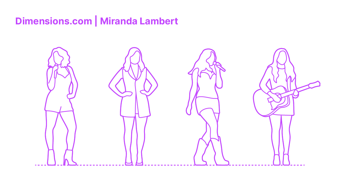 Miranda Lambert Dimensions & Drawings | Dimensions.com