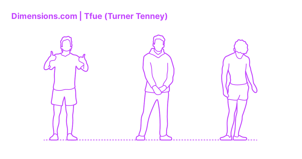 Tfue (Turner Tenney) Dimensions & Drawings | Dimensions.com