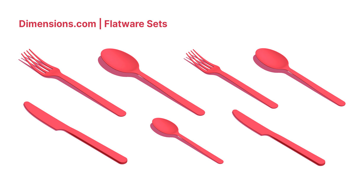 Flatware Sets Silverware Sets Dimensions & Drawings