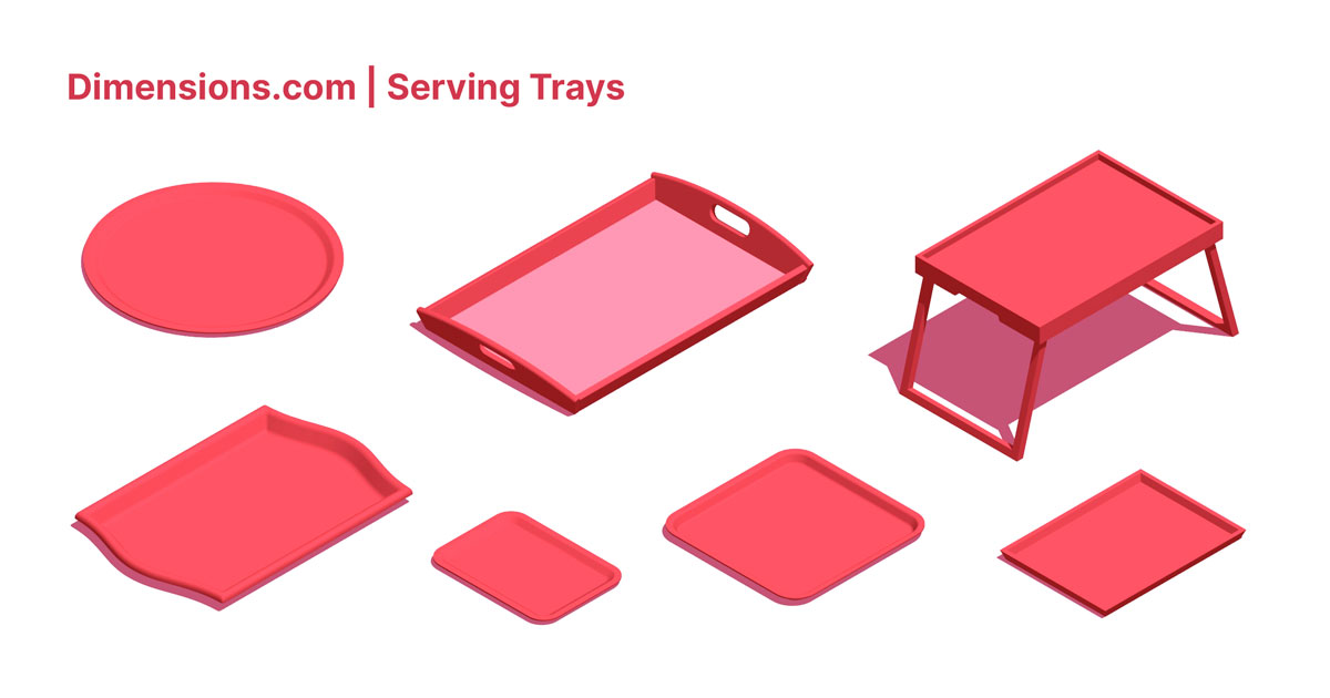 Serving Trays Dimensions & Drawings
