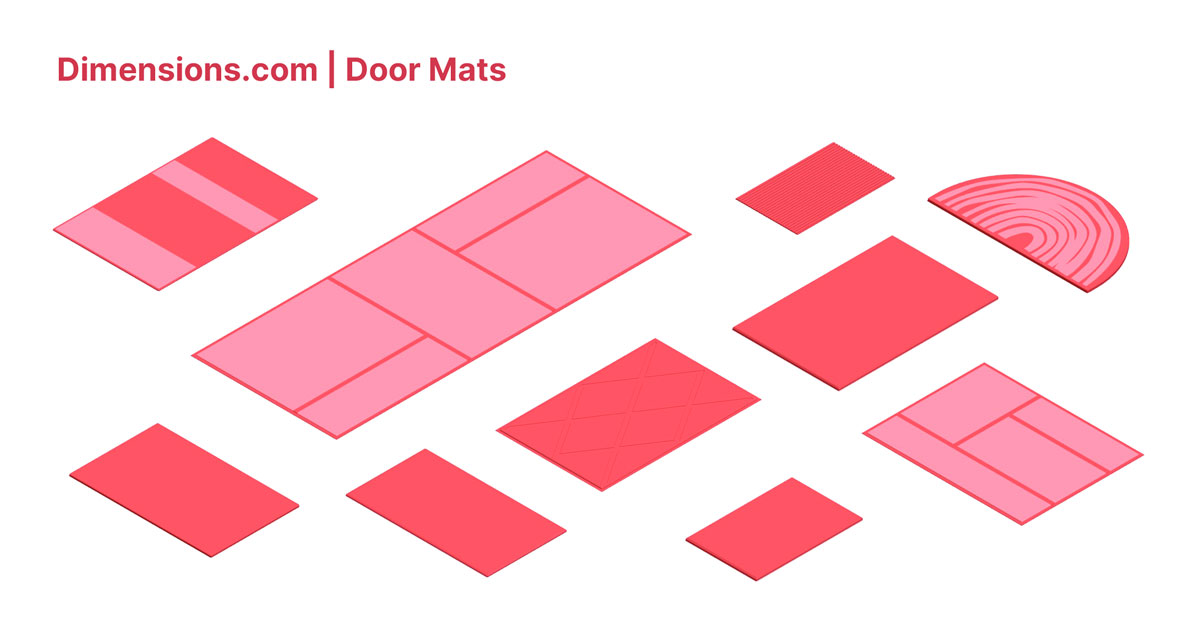 Door Mats Dimensions & Drawings