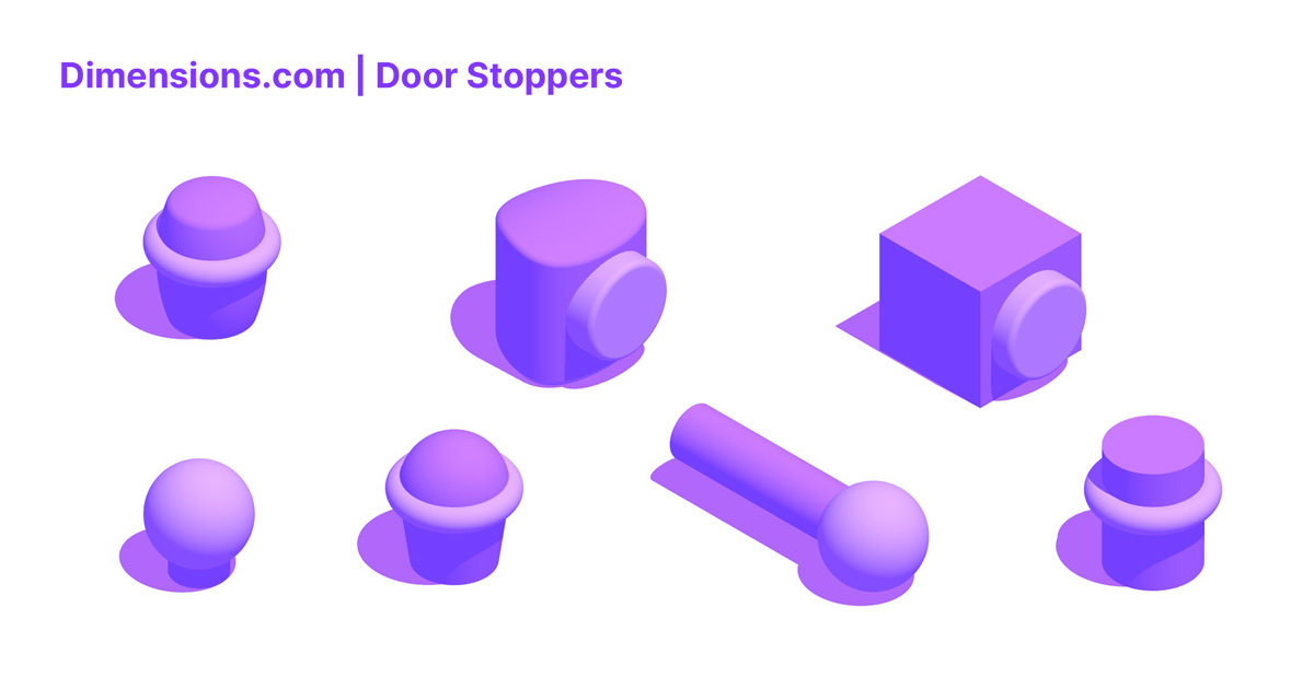 Door Stoppers Doorstops Dimensions & Drawings
