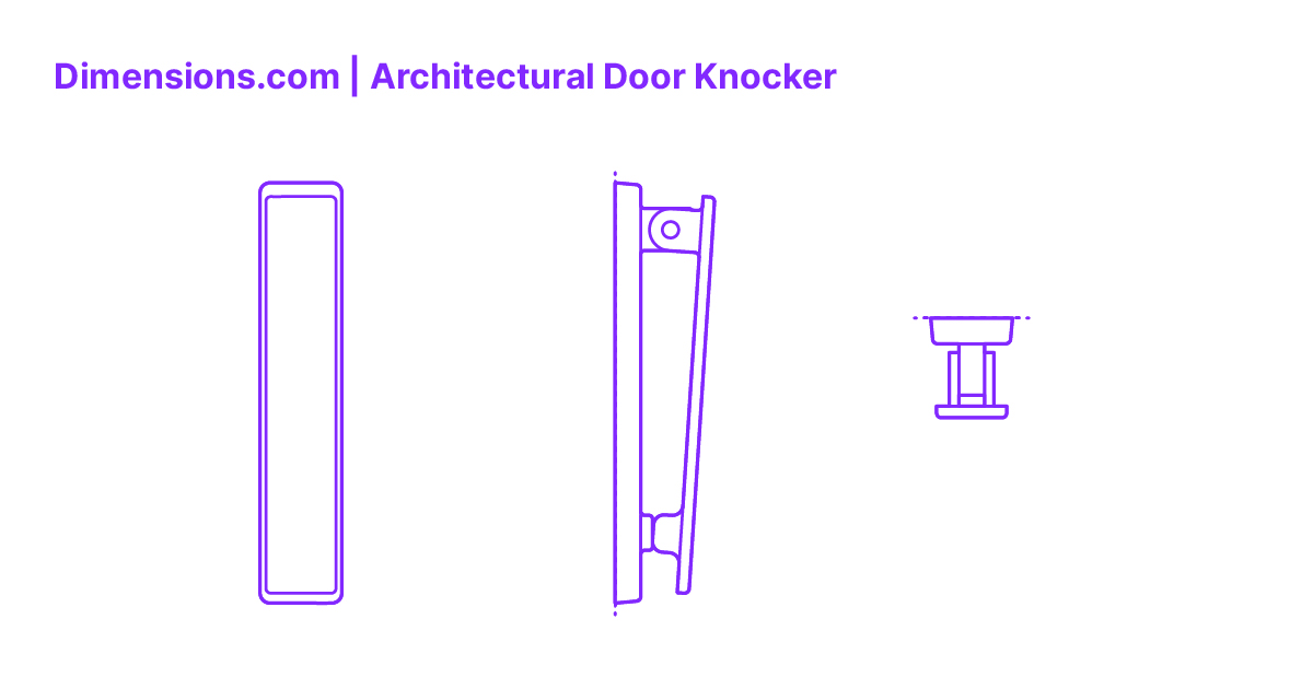 Architectural Door Knocker Dimensions & Drawings
