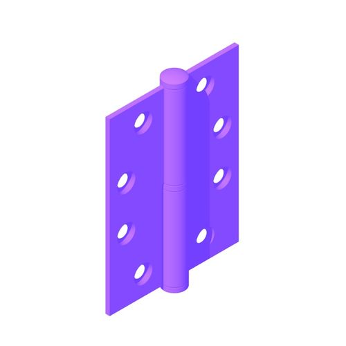 Lift Off Door Hinge Dimensions & Drawings