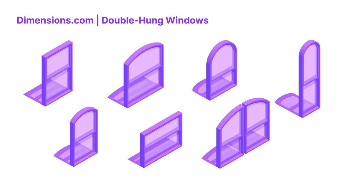 DoubleHung Windows Dimensions & Drawings