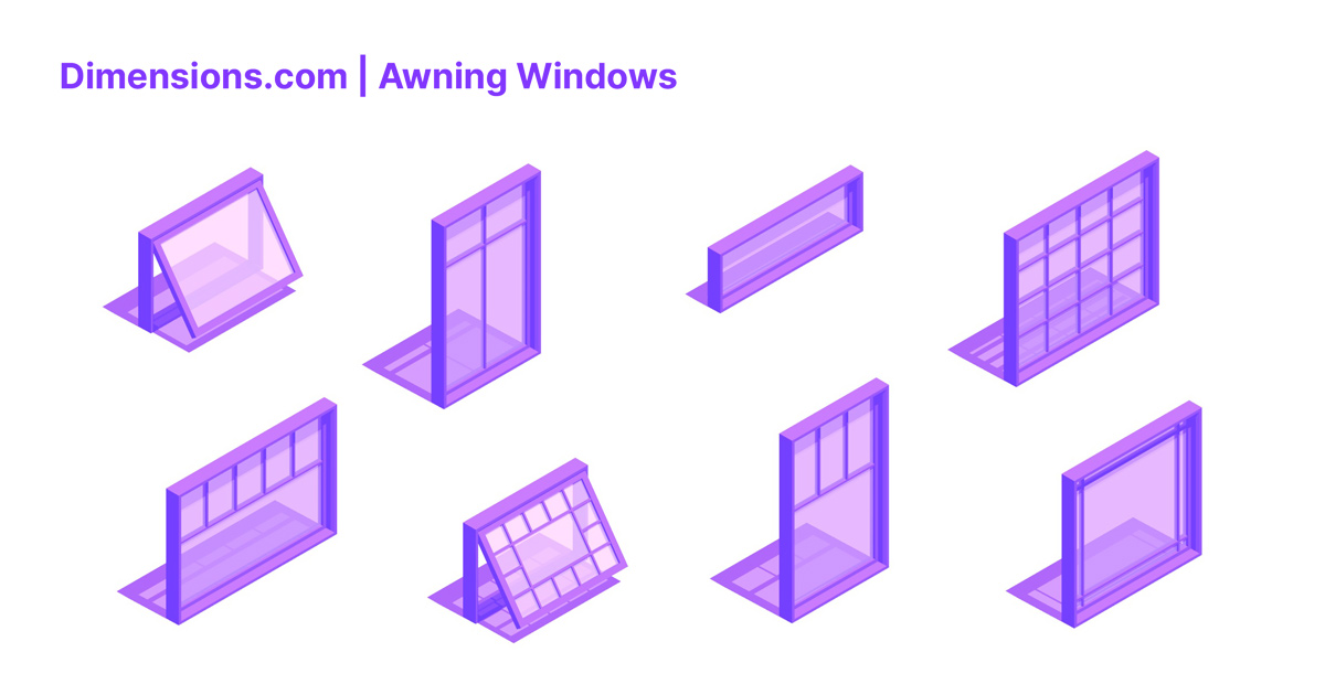 Awning Windows Dimensions & Drawings