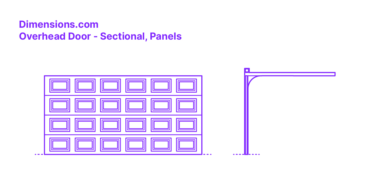 Overhead Door Sectional, Panels Dimensions & Drawings