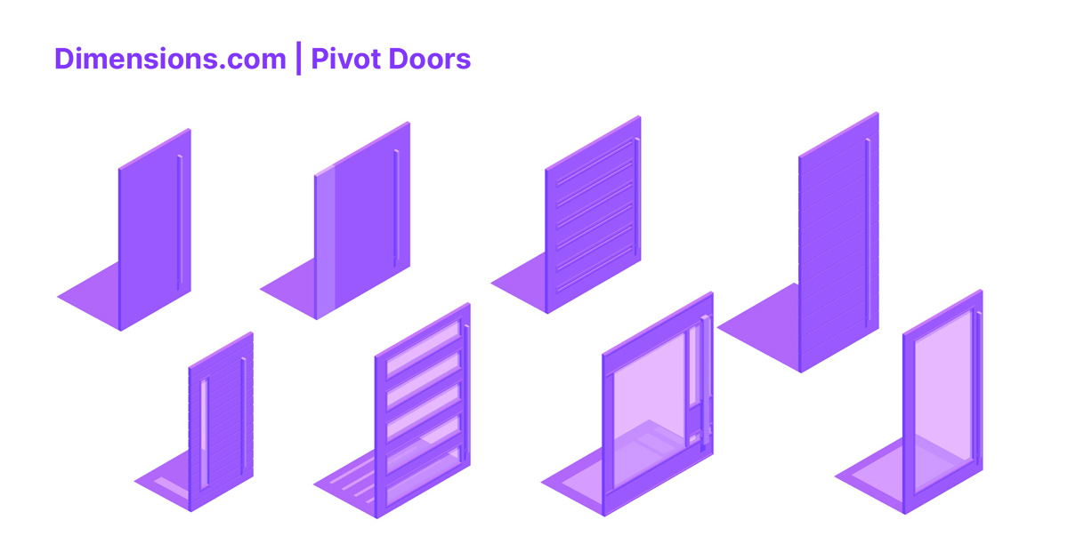 Pivot Doors Dimensions & Drawings