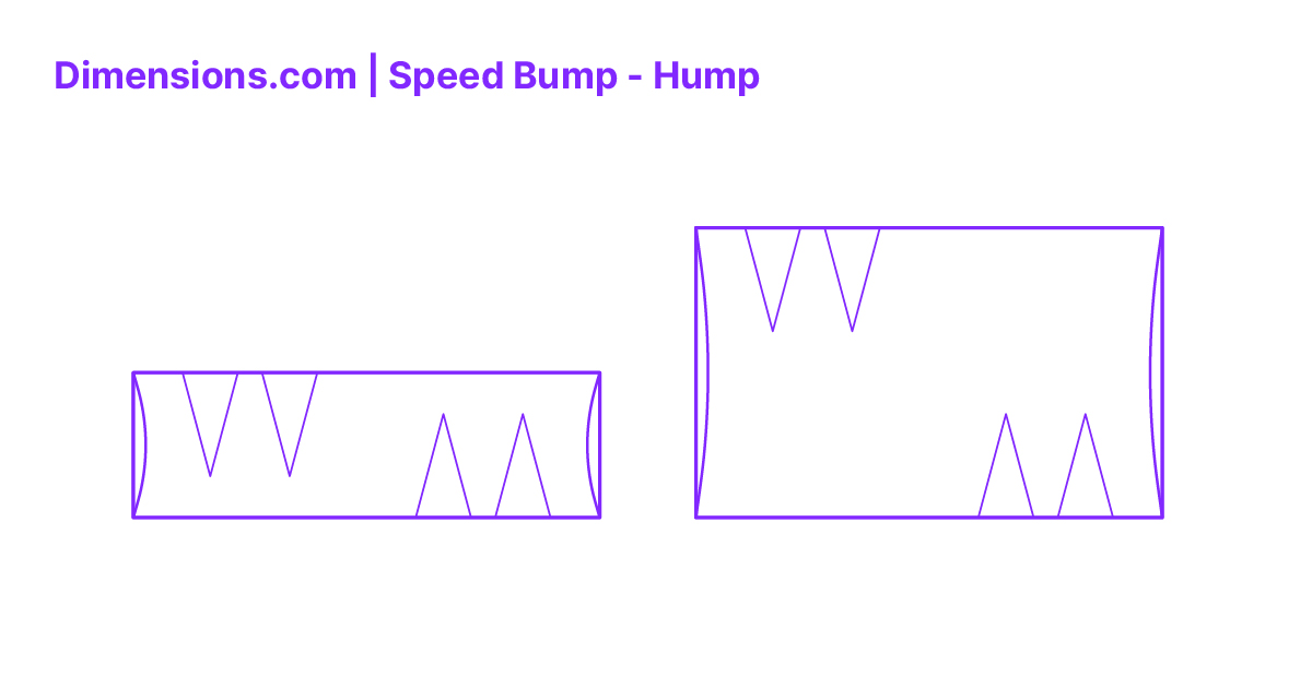 Speed Bump Hump Dimensions & Drawings