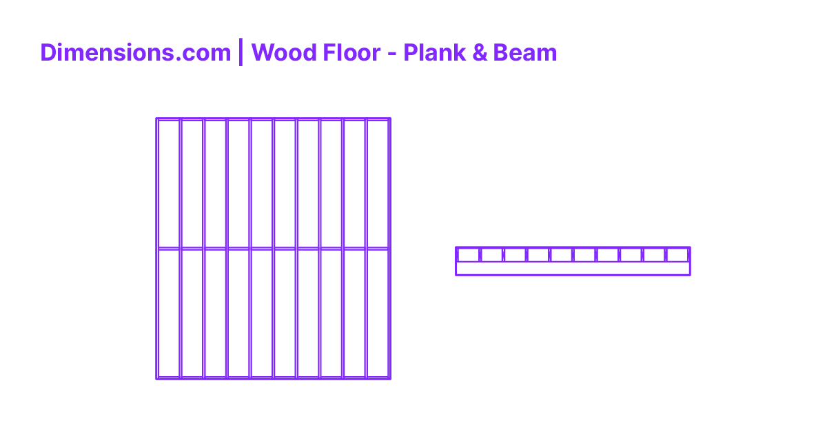 Wood Floor Plank & Beam Dimensions & Drawings