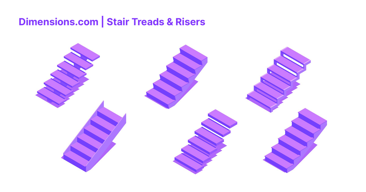 Stair Treads & Risers Dimensions & Drawings