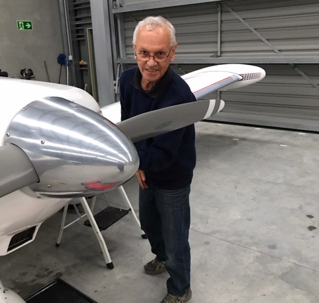 Trevor Parker with his Pazmany PL2