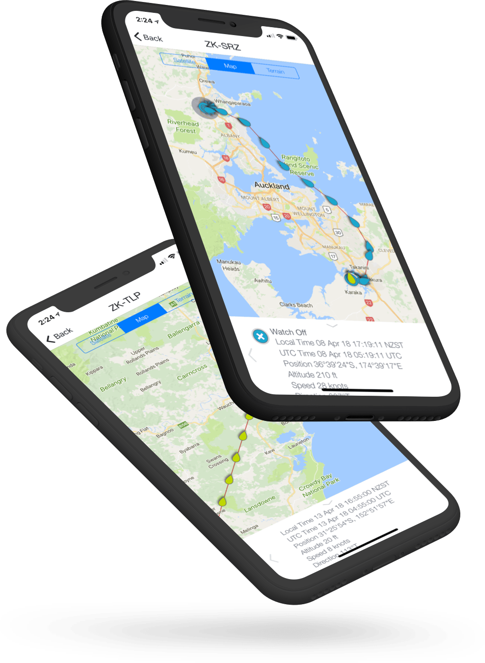 RealTime Flight Watch & Tracking Spidertracks