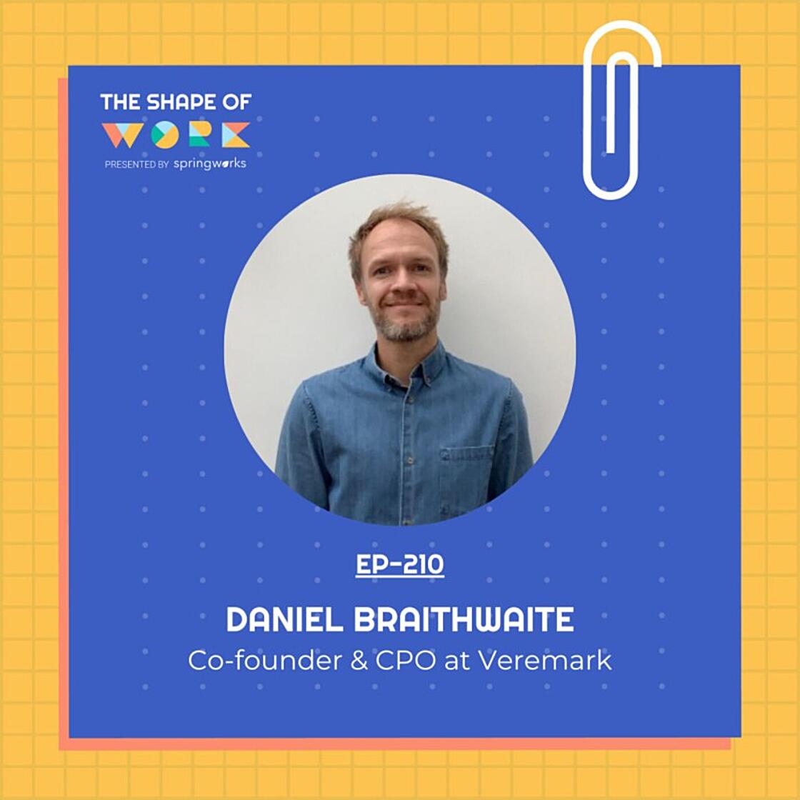 Co founder and CPO, Daniel Braithwaite invited as guest speaker on The Shape of Work podcast