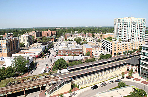 Evanston skyline