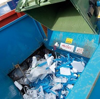 Weeklysafety.com exclusive safety meeting topic that focuses on general safety awareness and best practices that apply when an open top trash commercial trash compactor is being used in the workplace.
