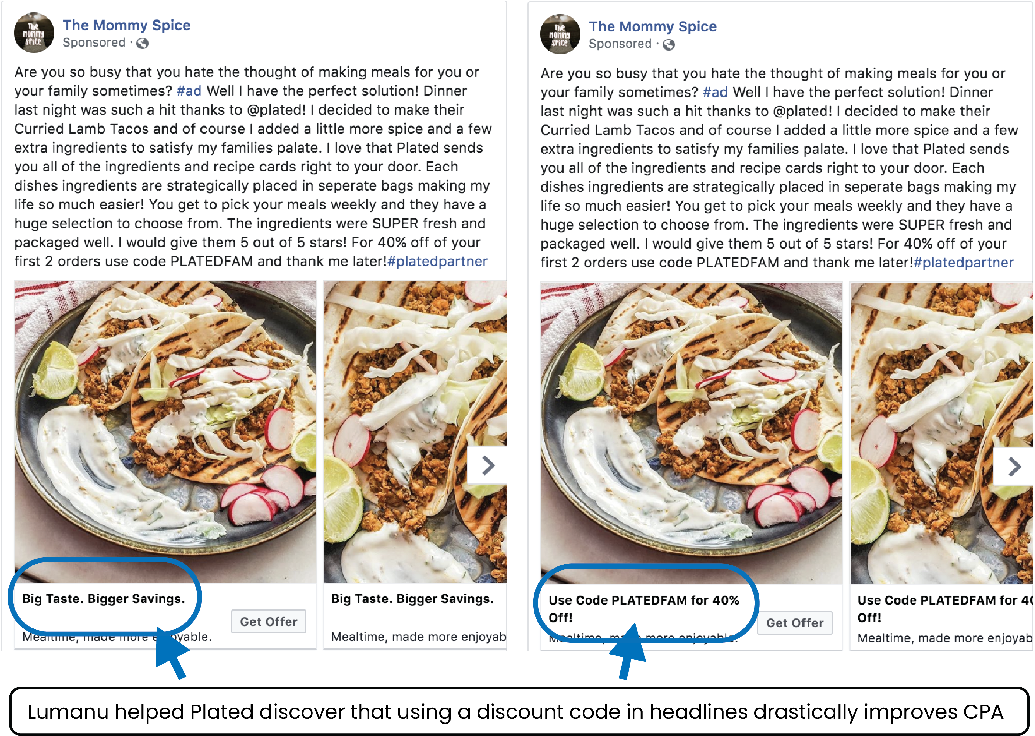 a/b testing CTAs on Instagram ads