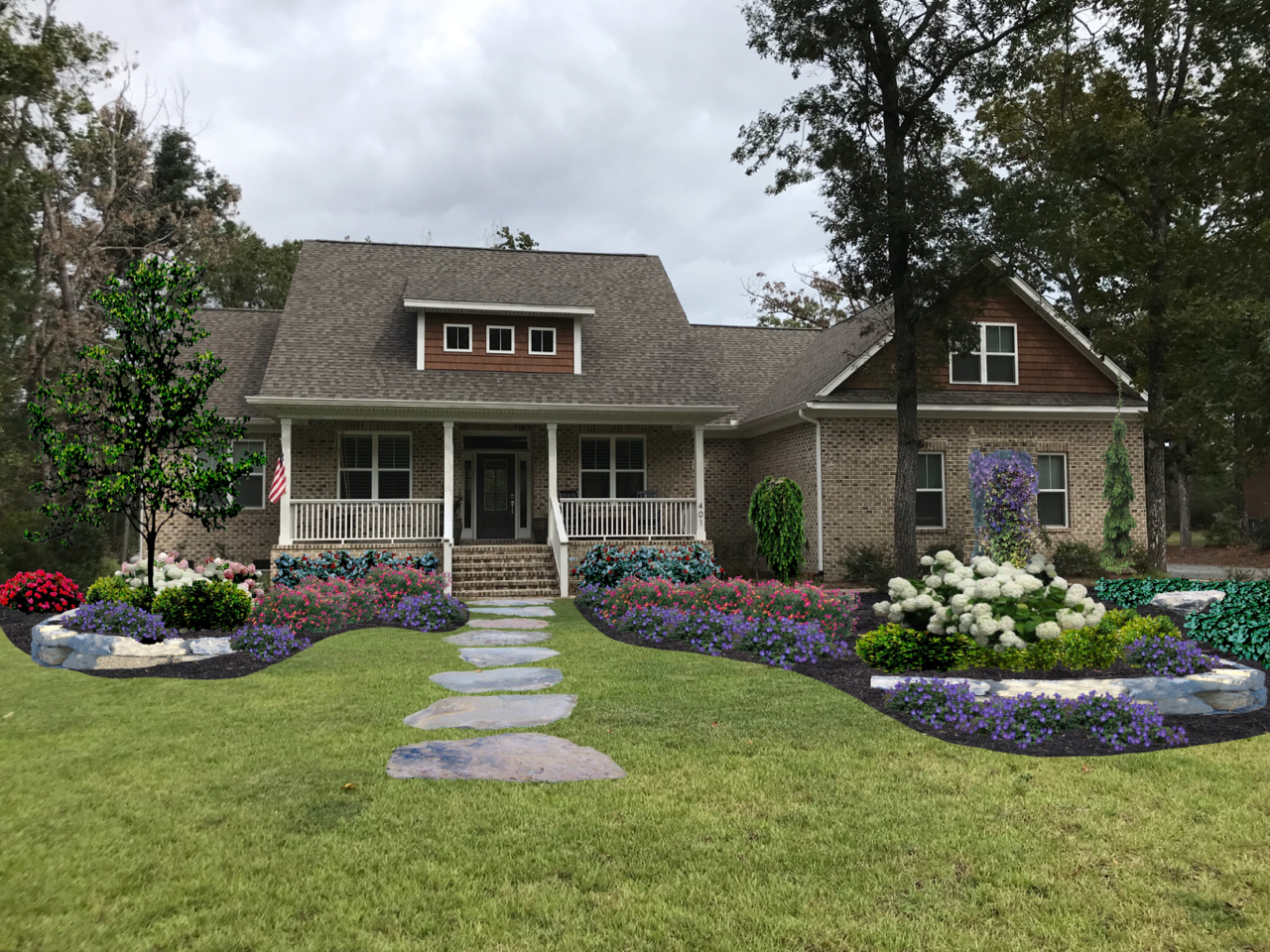 lawn landscape suggestions for clients