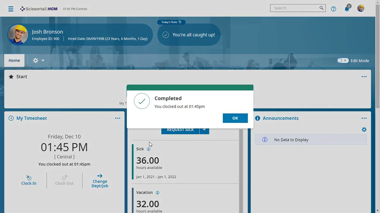 Learn how to Clock In & Out Easily with UKG's Punch Clock Widget