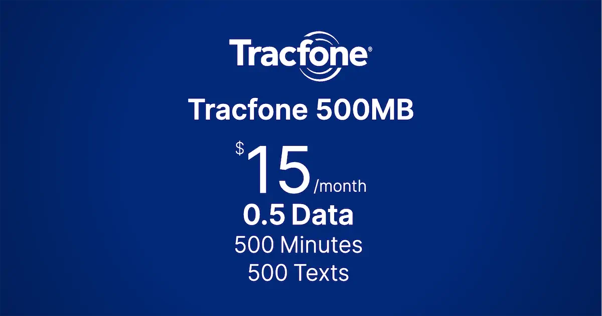 Tracfone 500MB Plan Price & Features