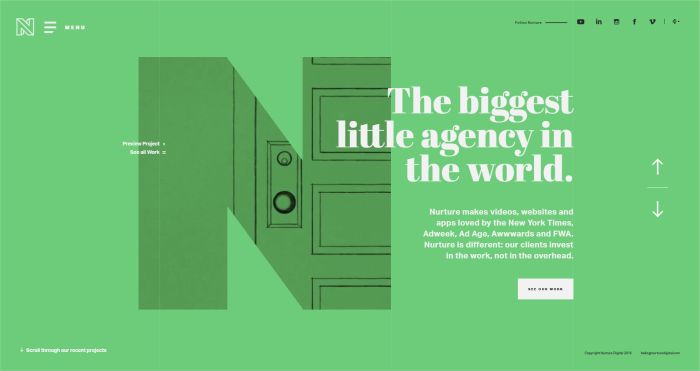 Nurture Digital homepage