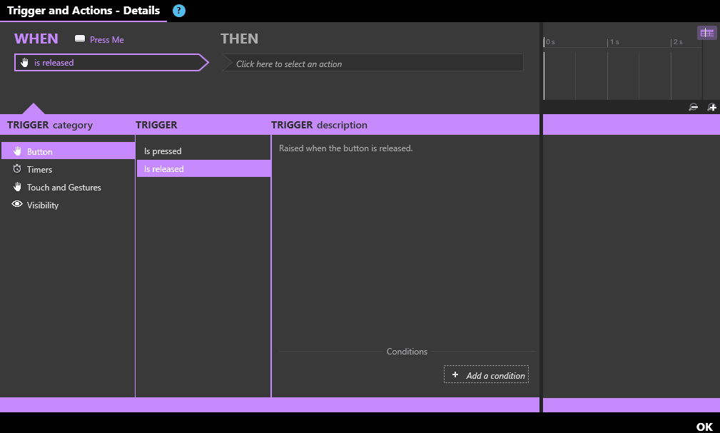 How to create a Trigger and Actions in the Intuiface Composer