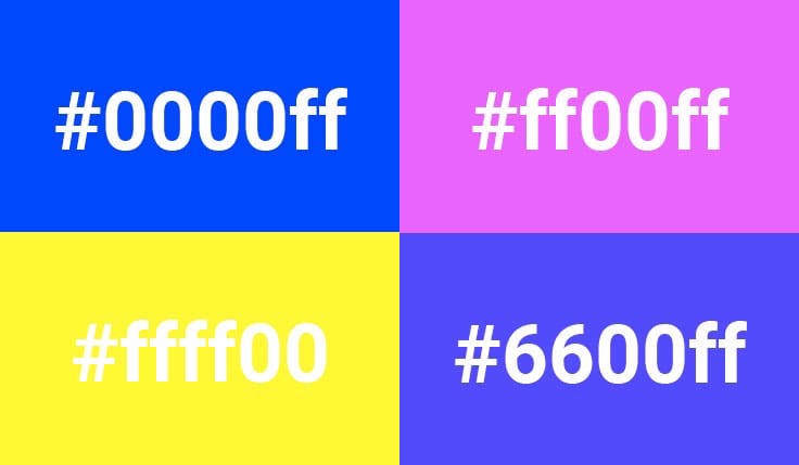 Hex code for brutalist colors
