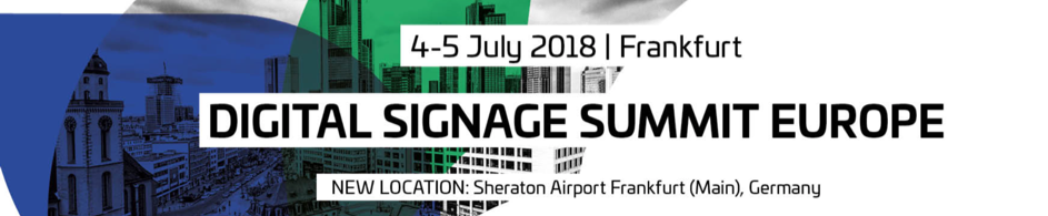 Digital Signage Summit Europe 2018 banner