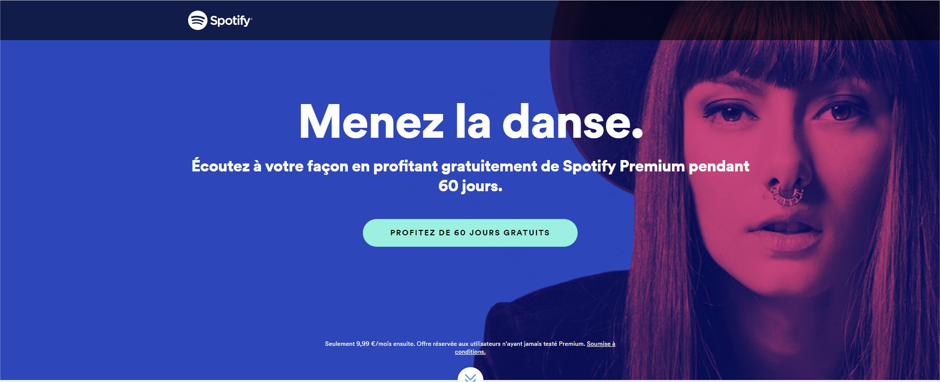 Spotify duotones colors