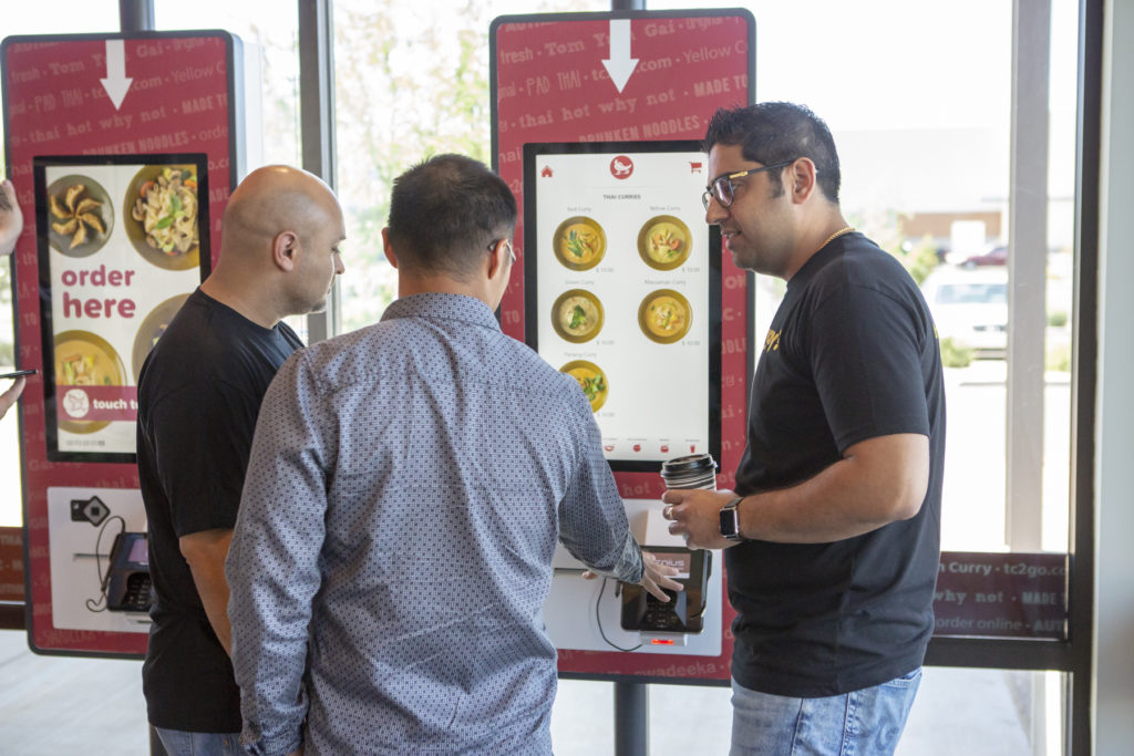 Zivelo self ordering kiosk powered by Intuiface