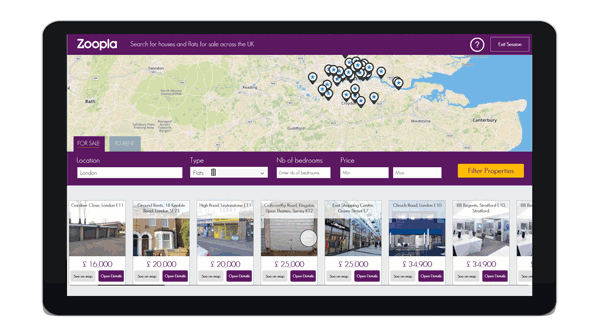 map based property browsing