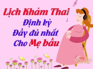 lịch khám thai định kỳ