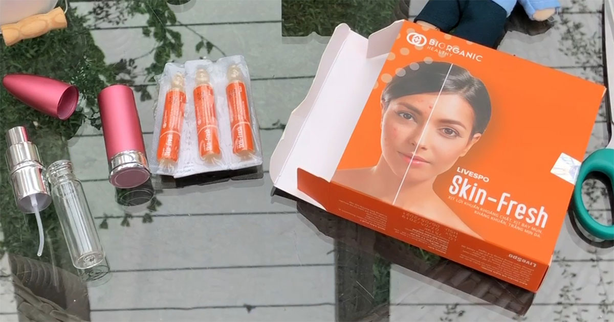 Xịt bào tử lợi khuẩn Skin Fresh trị mụn bọc hiệu quả