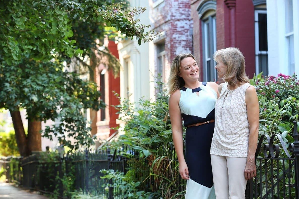 older woman with daughter