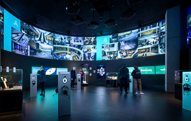 Photo of SPYSCAPE surveillance exhibit