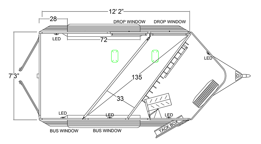 XT/XTR Bumper Pull Horse Trailer Logan Coach