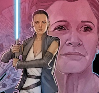 Rey and General Leia Organa