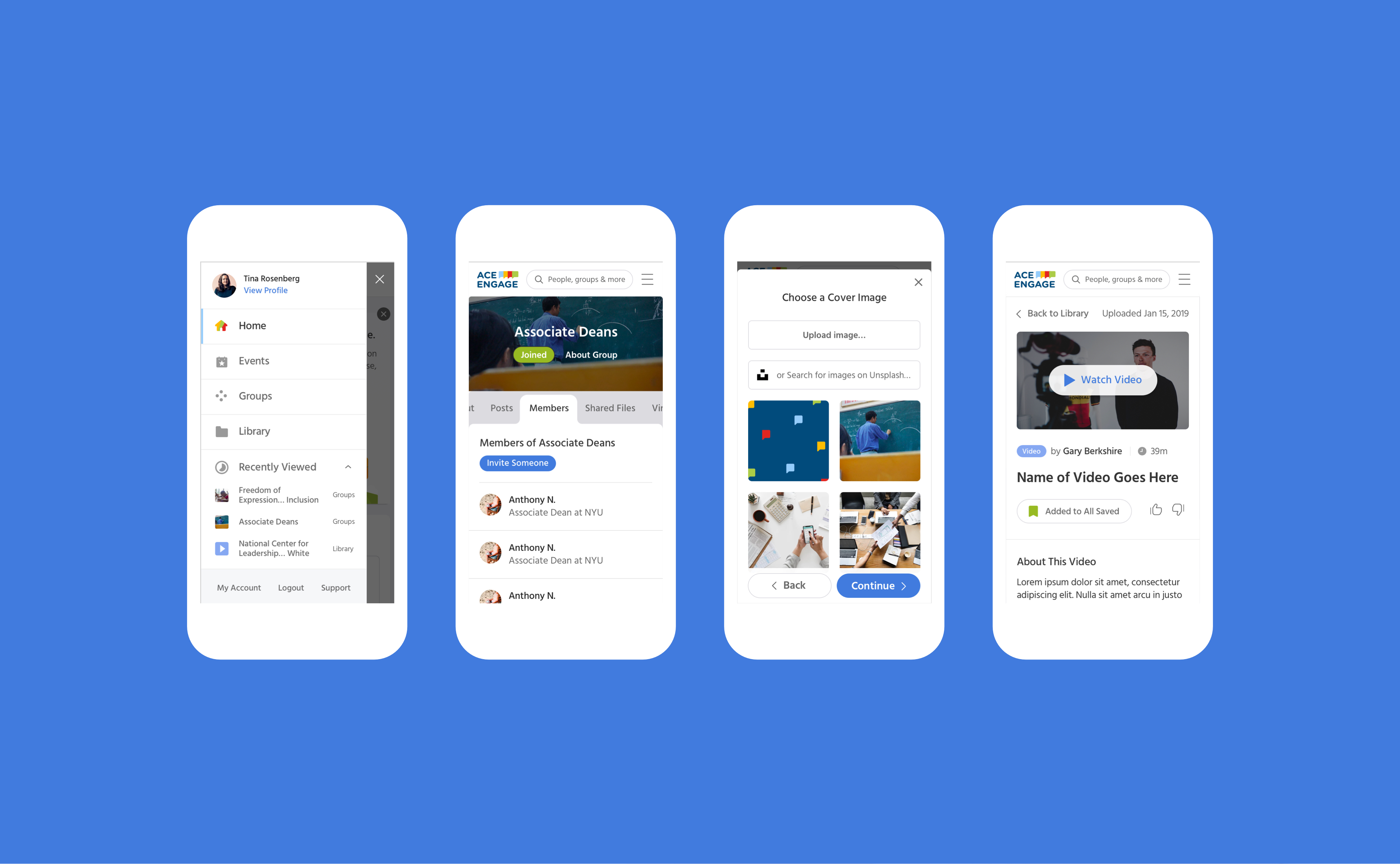 ACE mobile website design and art direction by RocketAir