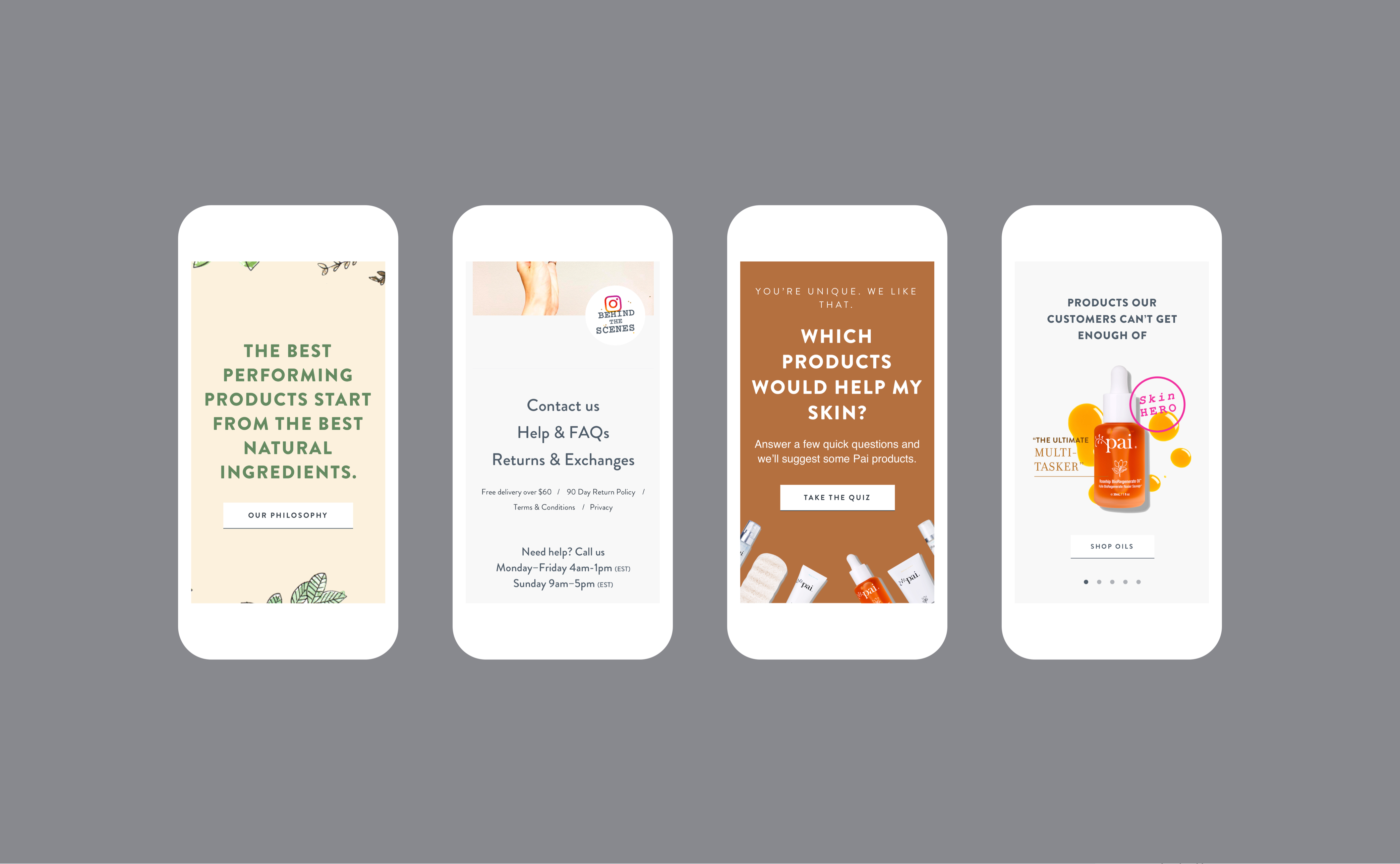 Pai Skincare responsive website design for blog by RocketAir