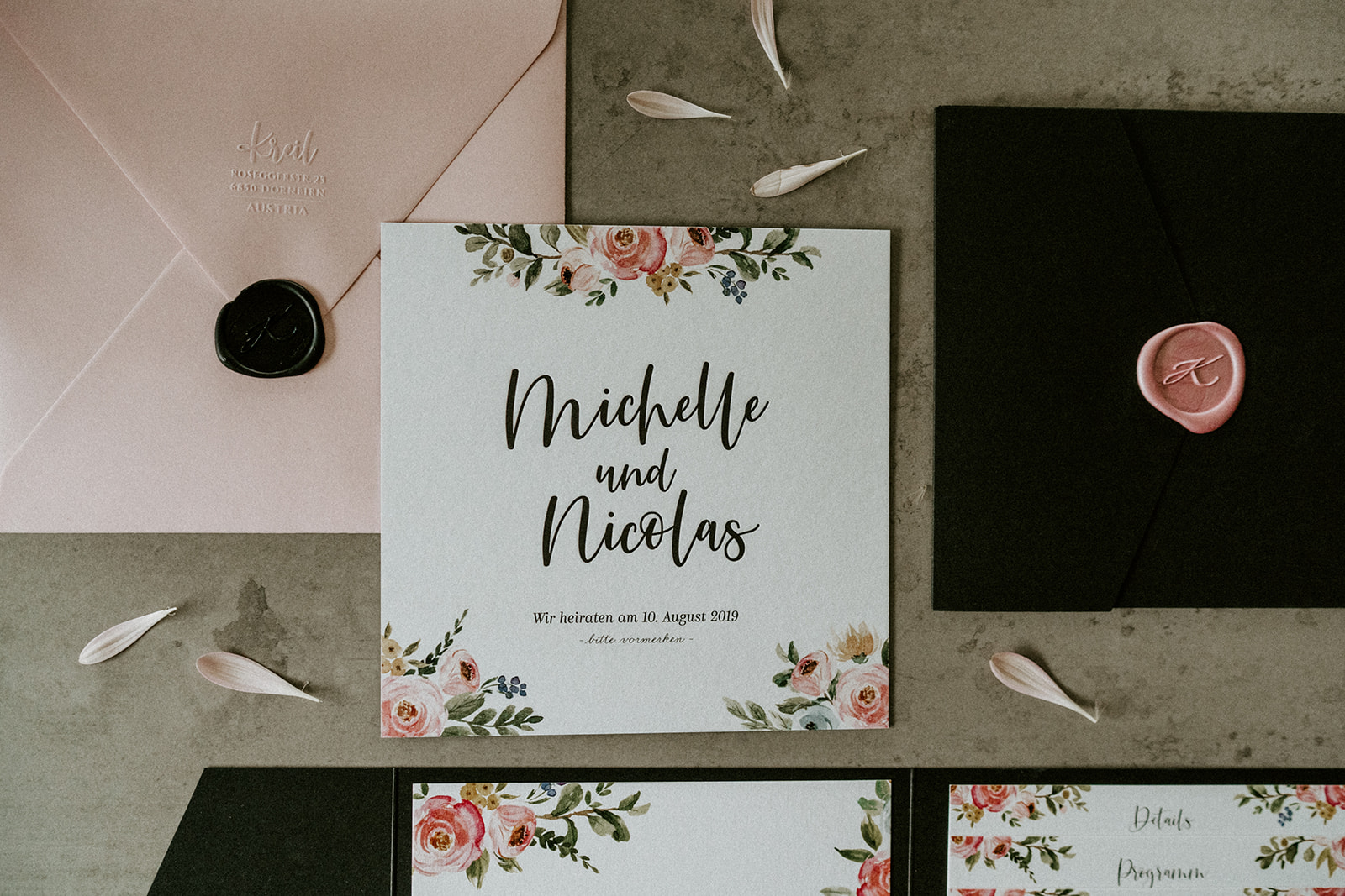 Hochzeitskarten Vorarlberg | Hochzeitspapeterie Anbieter aus dem Ländle