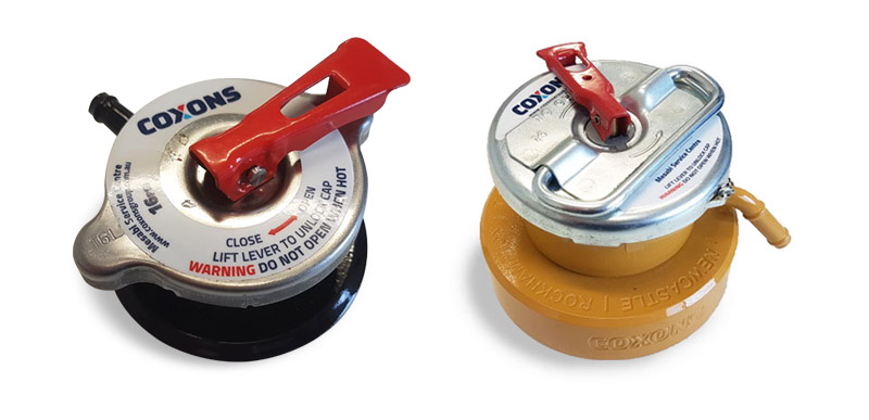 Minesafe radiator caps