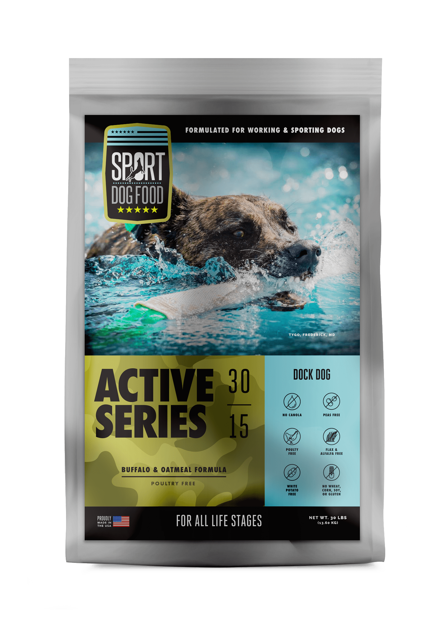 Complete nutrition for highly active dogs