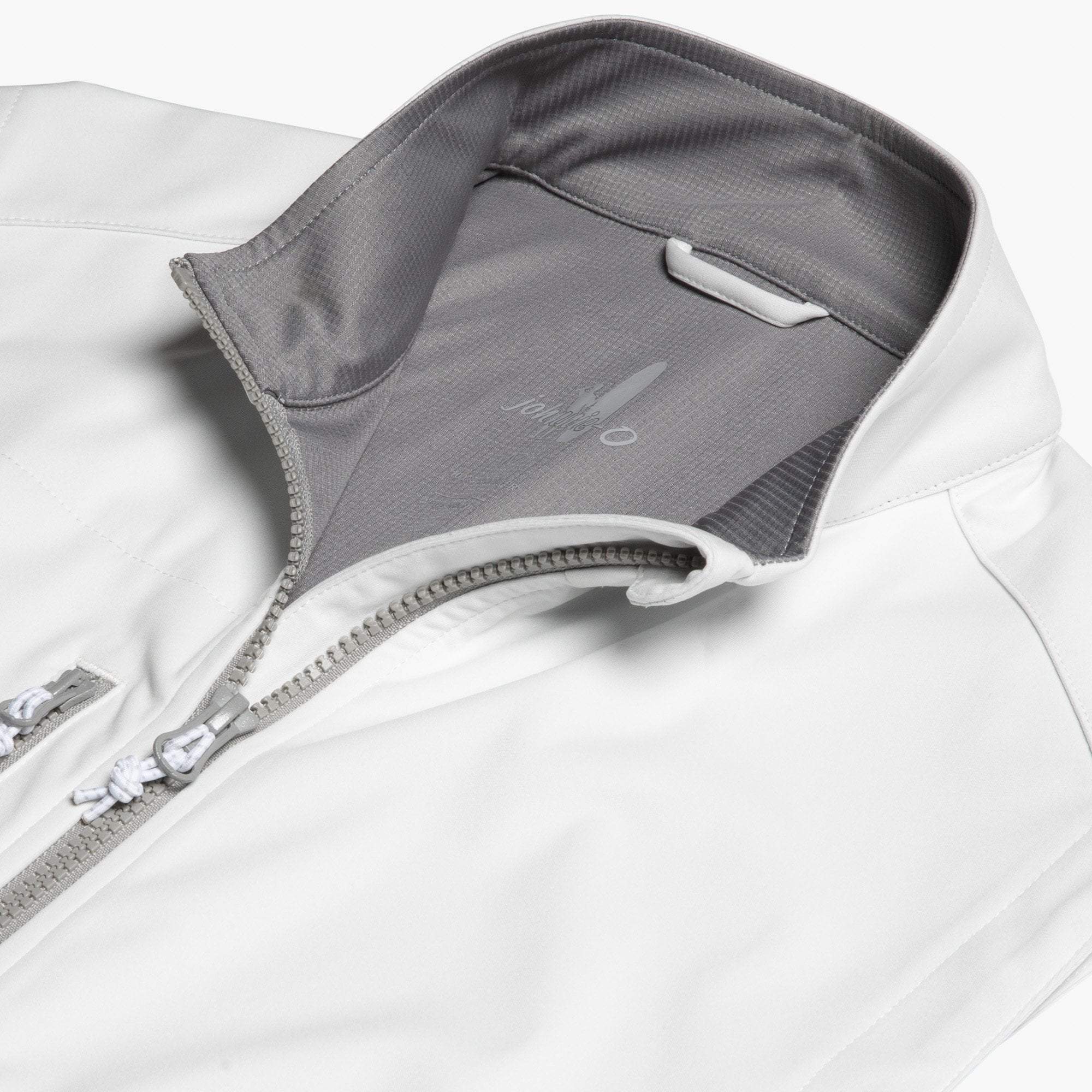 Crest 2-Way Zip Front Wind Vest (White)