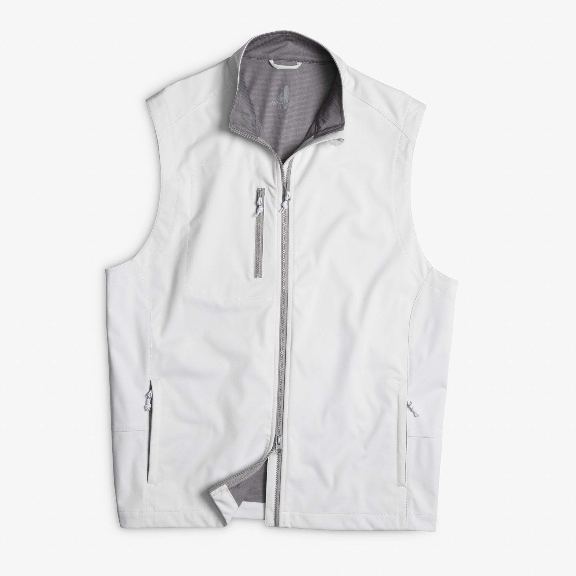 Crest 2-Way Zip Front Wind Vest (White)