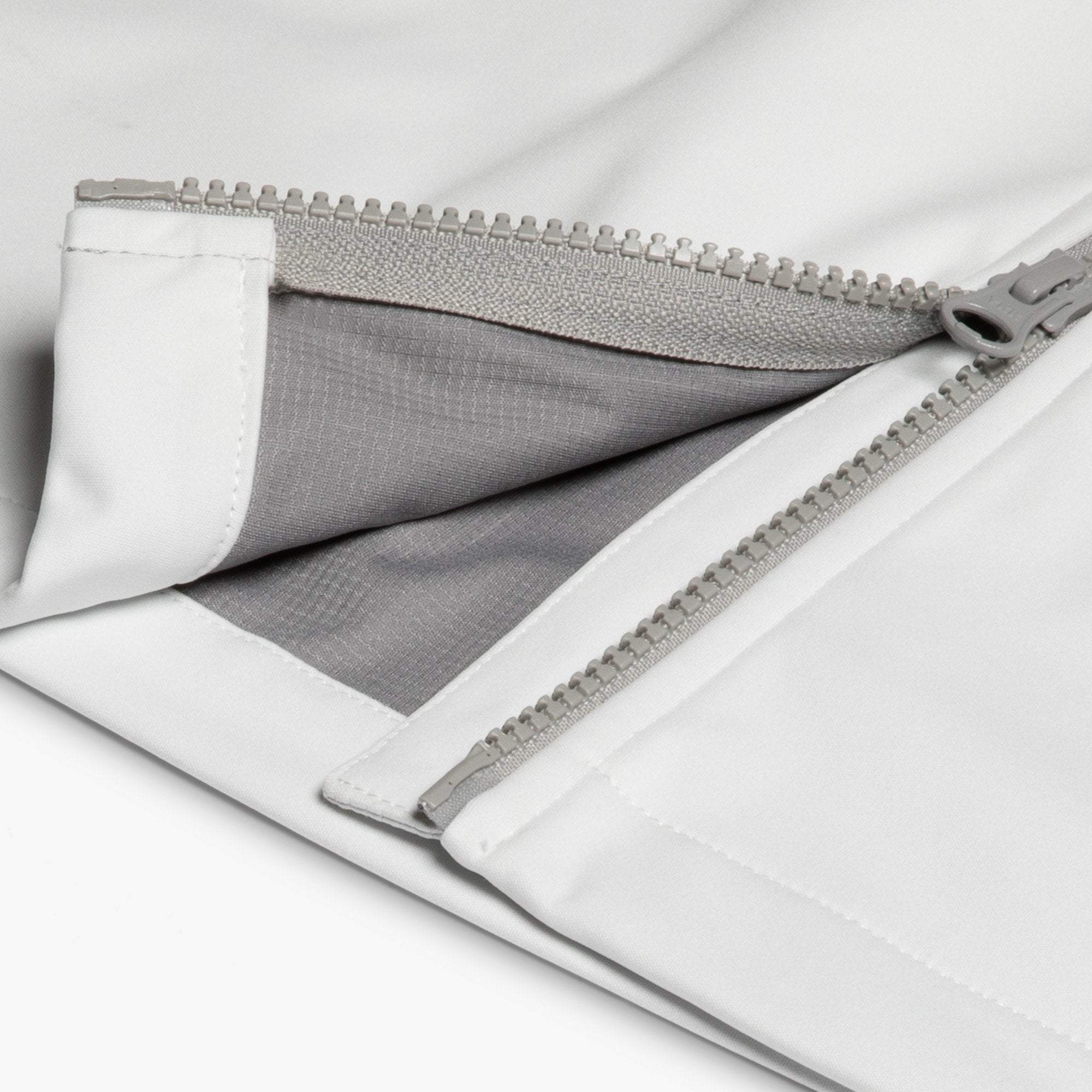 Crest 2-Way Zip Front Wind Vest (White)