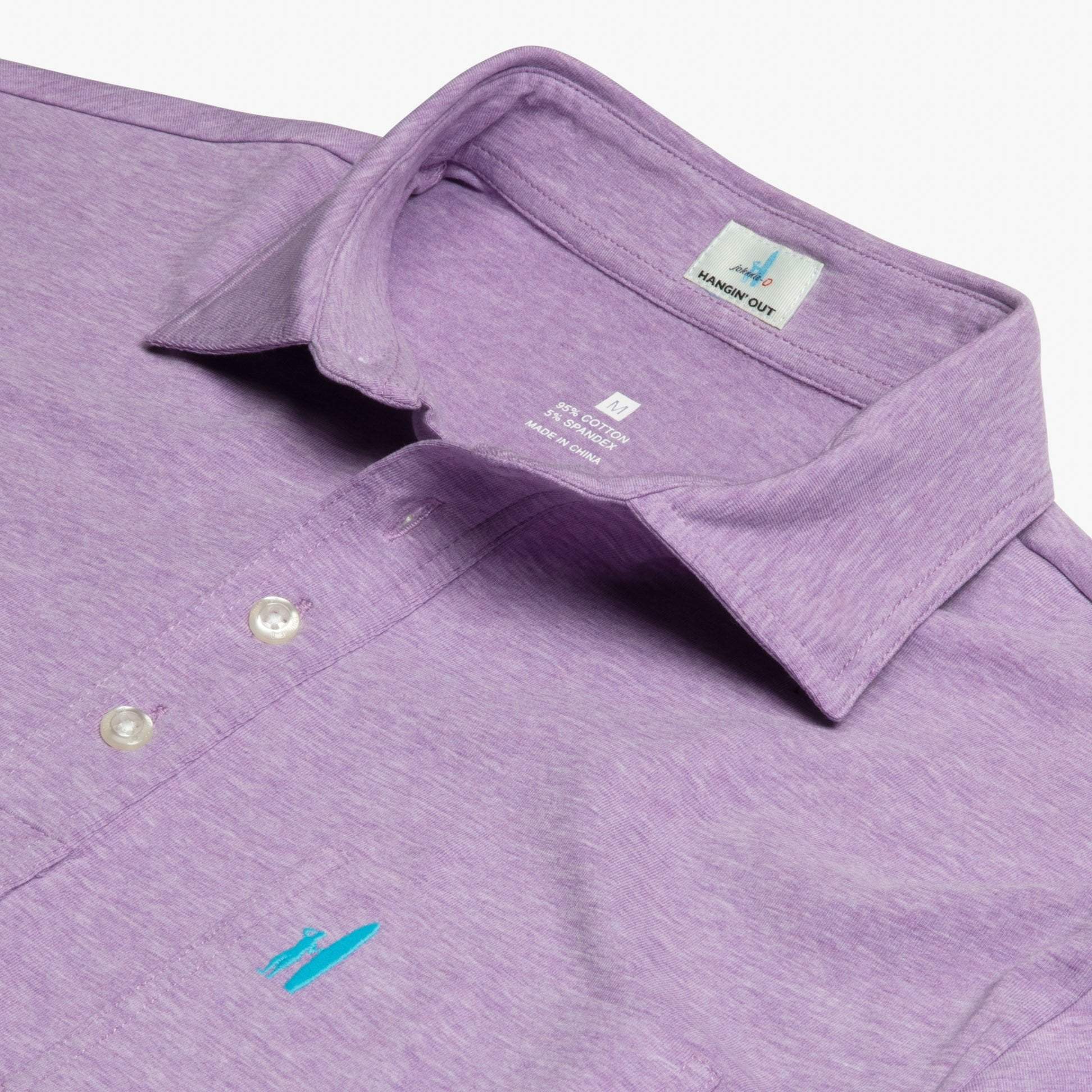 Heathered Original Polo (Aster)
