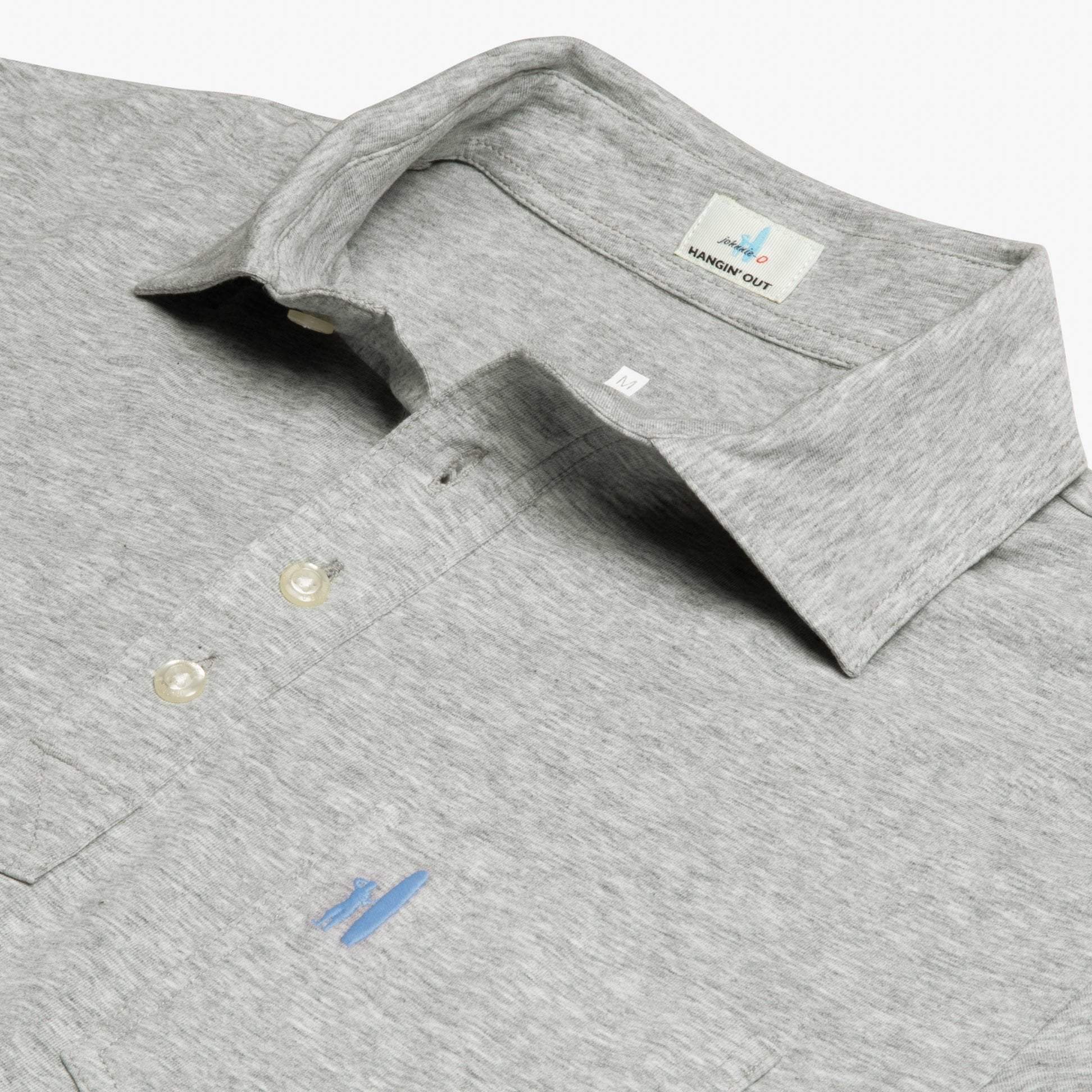 Heathered Original Polo (Heather Gray )